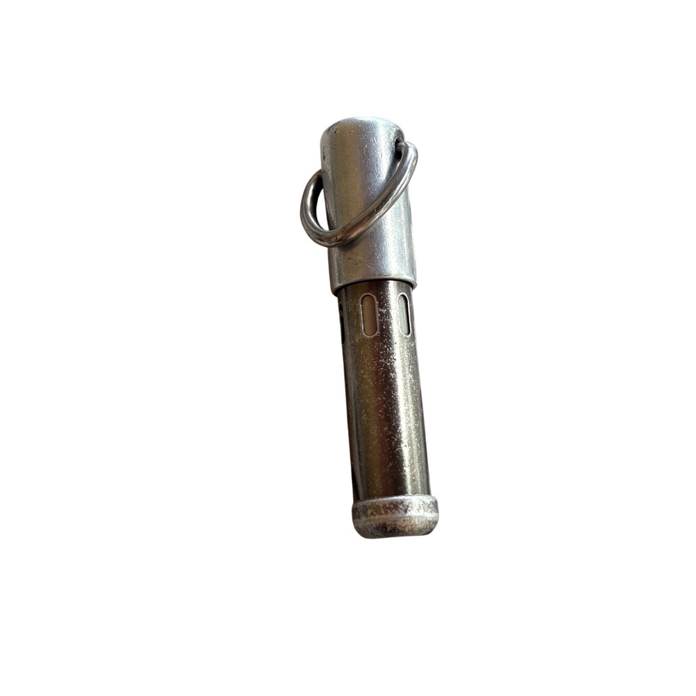 Cartier‎ Vintage Silver Metal Mini Ballpoint Pen Keychain Pocket Accessory Logo